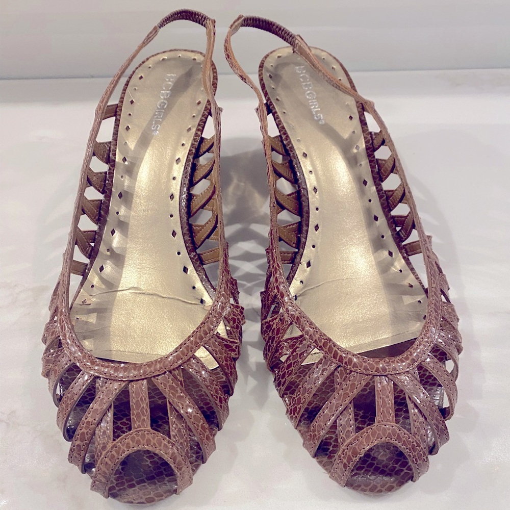 BCBG summer heels